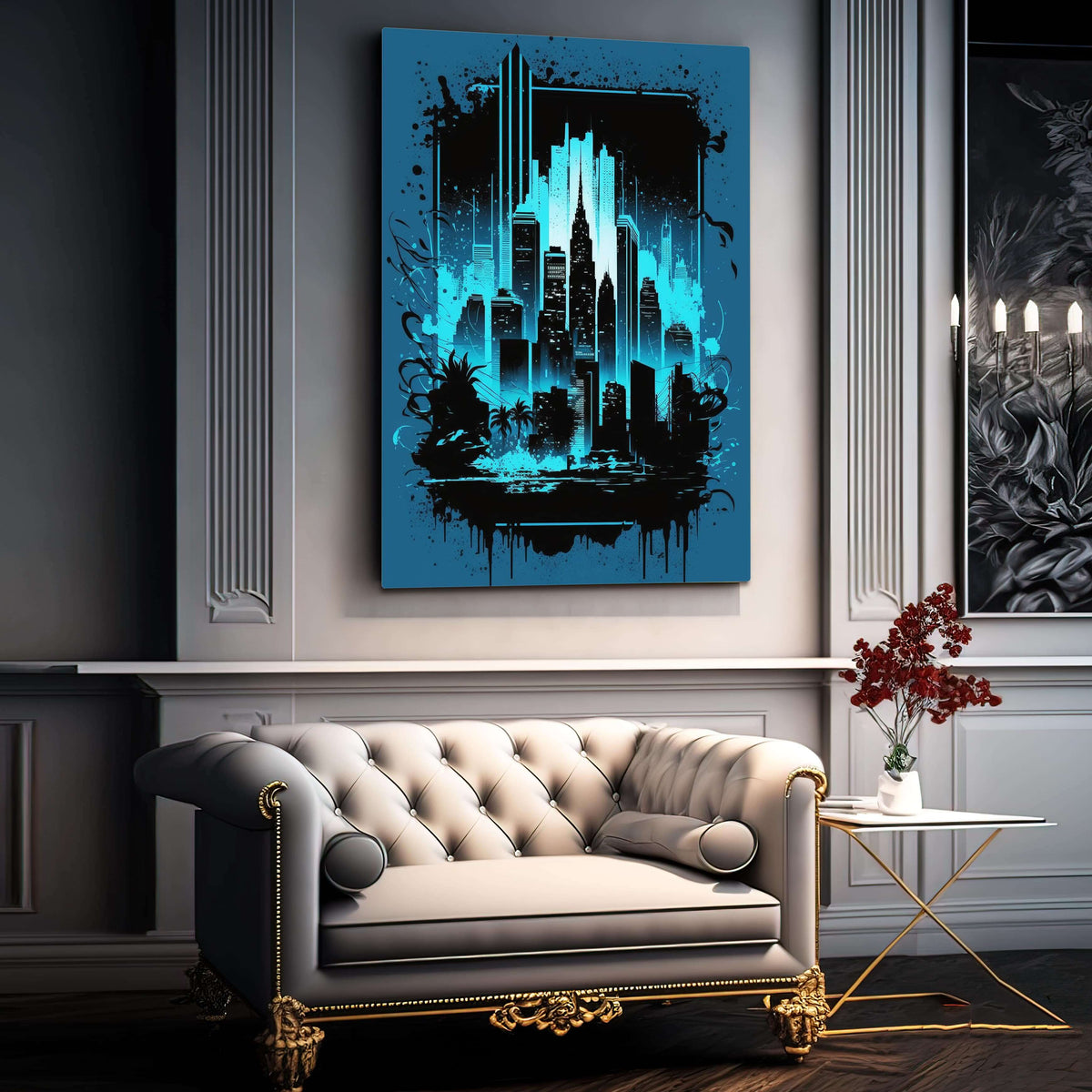 Abstract city wall art MusaArtGallery™