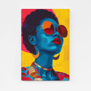 Blue Face Girl African Art | MusaArtGallery™