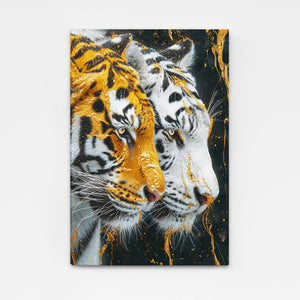 Art Tiger Gold And White | MusaArtGallery™