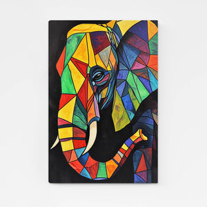 Elephant Colorful Head Art | MusaArtGallery™