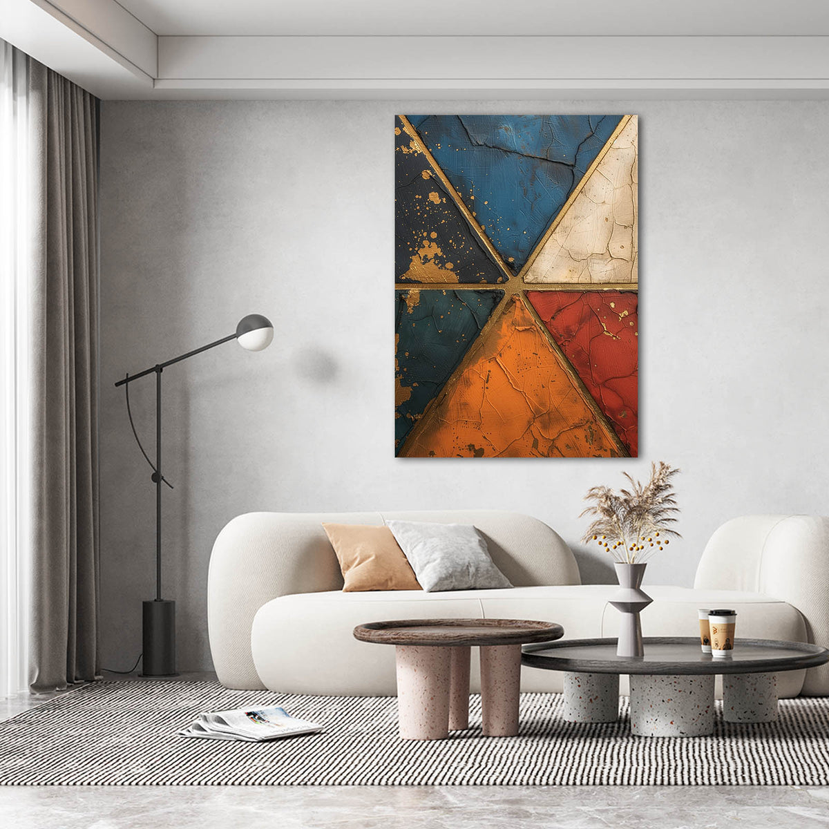 Curated visual reference: Geometric Textured Art Pieces Reference: Geometric Texture Abstract Art