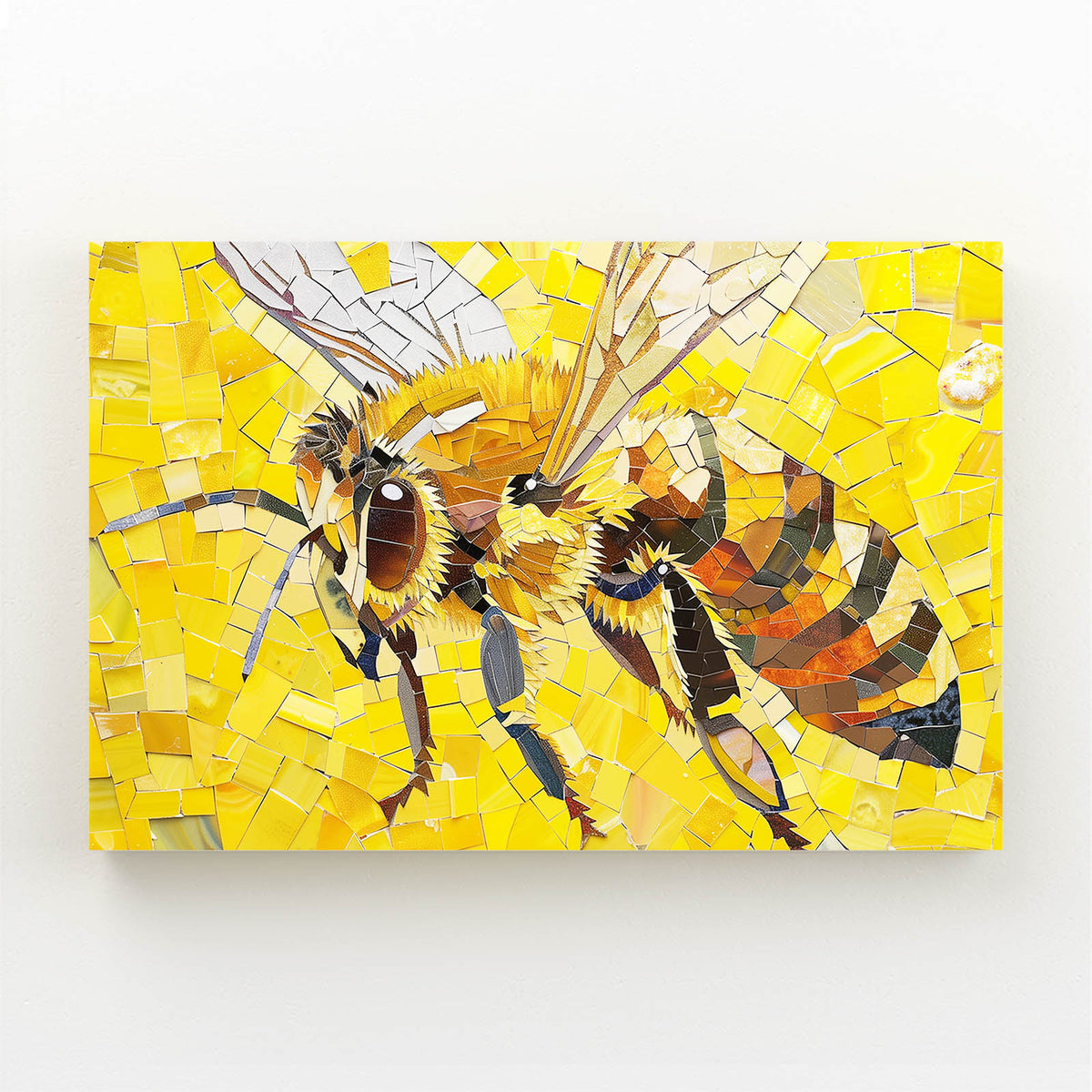 Kit Mosaïque 15cm Abeille - Créez Votre Œuvre D'Art Avec Micro Carreaux Céramique