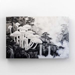 White Mushrooms Art | MusaArtGallery™