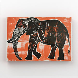Wall Art Elephant Black | MusaArtGallery™