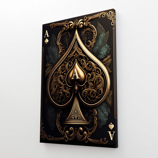 Ace of Spades Canvas | MusaArtGallery™ 