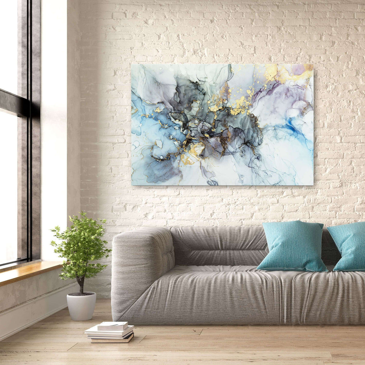 Grey Marble Wall Art MusaArtGallery™