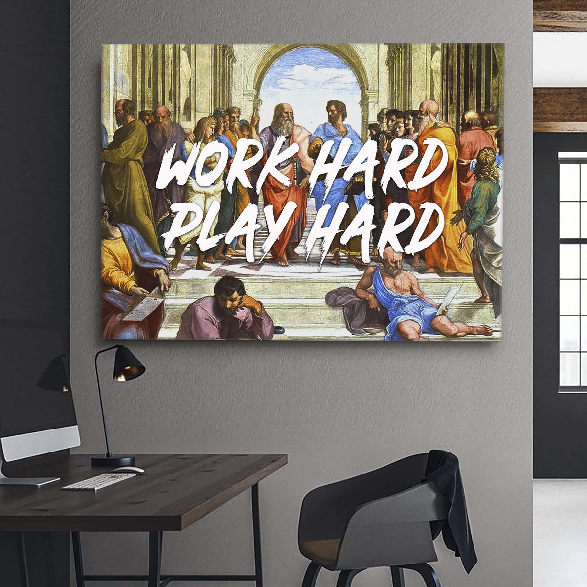 Work Hard Play Hard Wall Art MusaArtGallery™