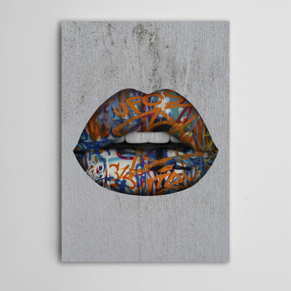 Street Lips Art Lips Canvas Musaartgallery™