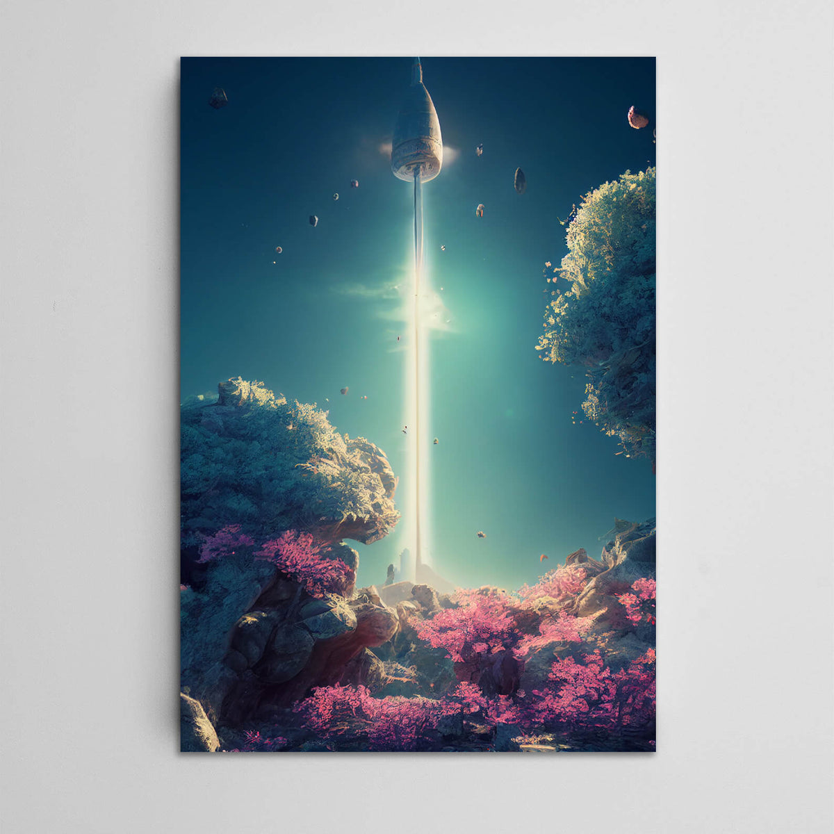 Rocket Canvas Print Trippy Art MusaArtGallery™