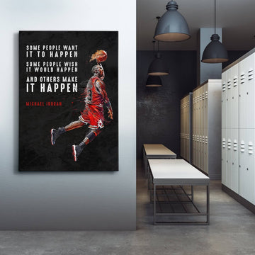 Michael jordan quote canvas 