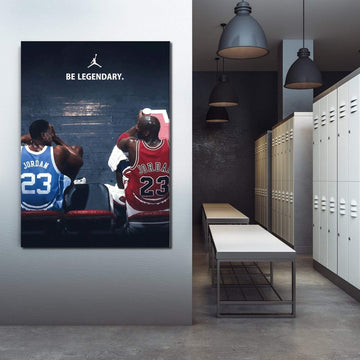 Michael jordan be legendary canvas print