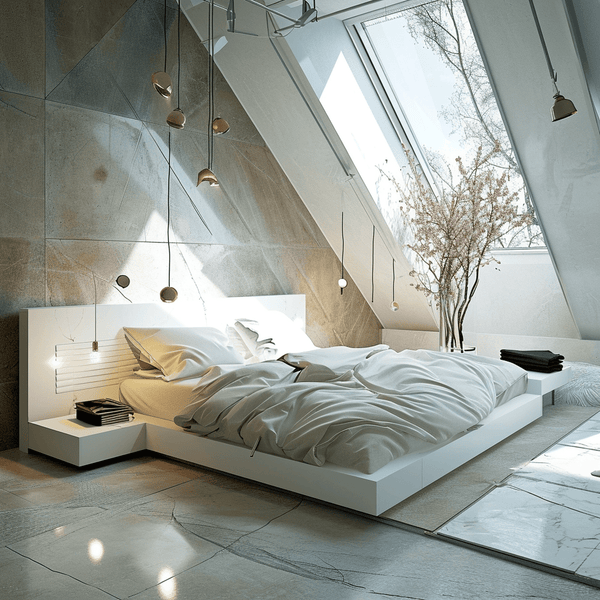 How to Decorate a Bedroom with Slanted Walls ?