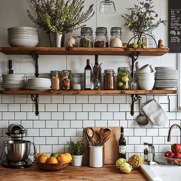 How to Decorate a Shelf in the Kitchen ?