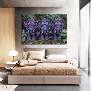 3 Piece Elephant Wall Art | MusaArtGallery™