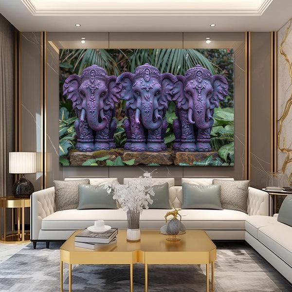 3 Piece Elephant Wall Art | MusaArtGallery™