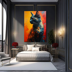 3D Drawing Cat Art | MusaArtGallery™