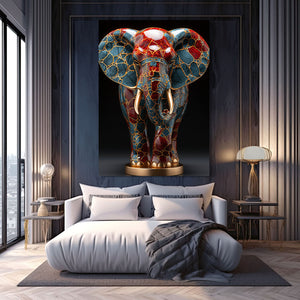 3d Elephant Canvas Wall Art  | MusaArtGallery™