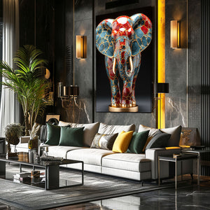 3d Elephant Canvas Wall Art  | MusaArtGallery™