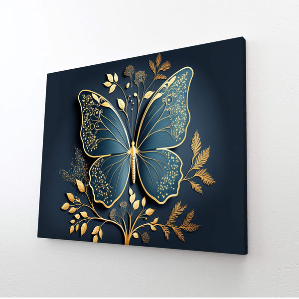 3D Gold Butterfly Wall Art | MusaArtGallery™