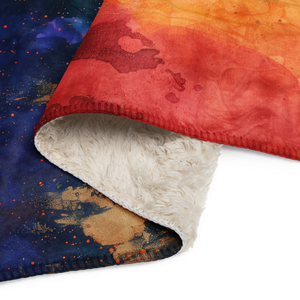 Abstract 60x80 Sherpa Blanket