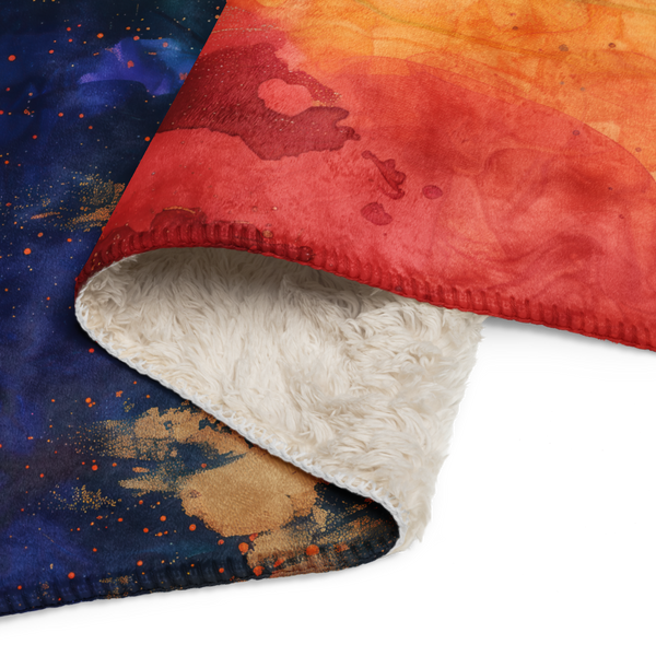 Abstract 60x80 Sherpa Blanket