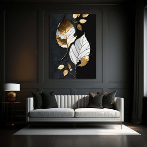 Abstract Leaf Wall Art | MusaArtGallery™ 