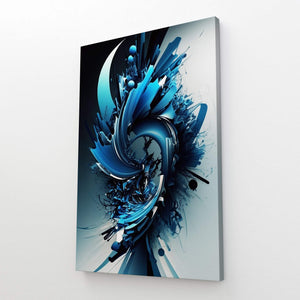 Abstract Navy Blue Wall Art | MusaArtGallery™