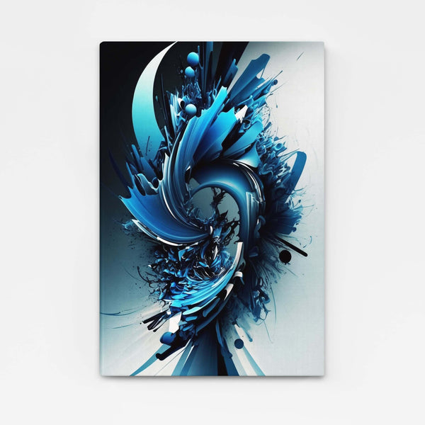 Abstract Navy Blue Wall Art | MusaArtGallery™