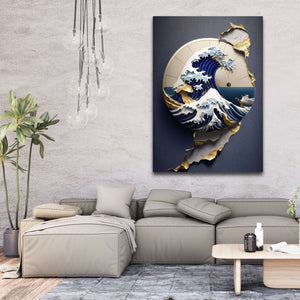 Abstract Wave Canvas | MusaArtGallery™