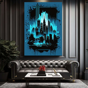 Abstract city wall art | MusaArtGallery™