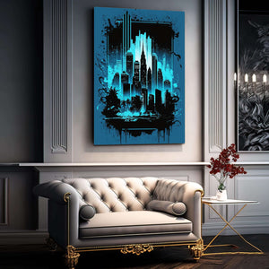 Abstract city wall art | MusaArtGallery™