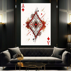 Ace of Diamonds Canvas | MusaArtGallery™
