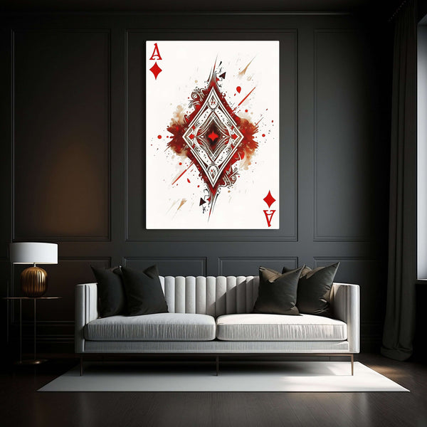 Ace of Diamonds Canvas | MusaArtGallery™