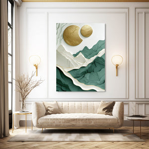 Beautiful Boho Mountains Art  | MusaArtGallery™
