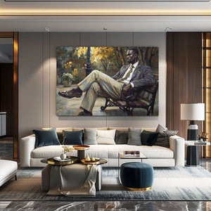 Bench African Wall Art