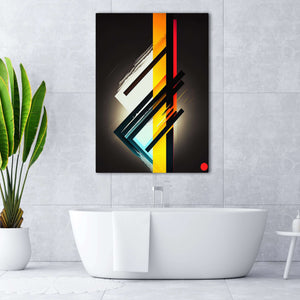Blue and Yellow Abstract Art MusaArtGallery™