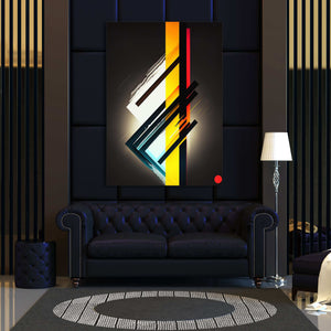 Blue and Yellow Abstract Art MusaArtGallery™