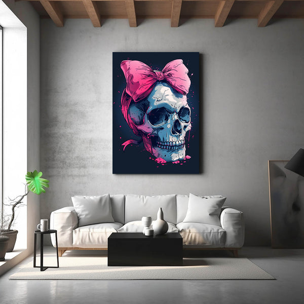 Bow Skull Wall Art  | MusaArtGallery™