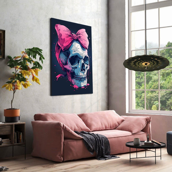 Bow Skull Wall Art  | MusaArtGallery™