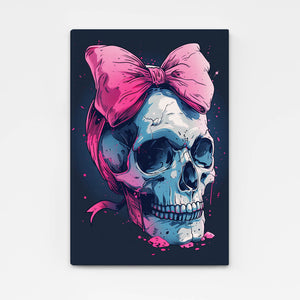 Bow Skull Wall Art  | MusaArtGallery™