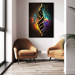 Bright colorful wall art