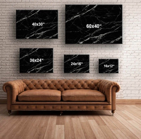 Black Vertical Abstract Canvas Art | MusaArtGallery™