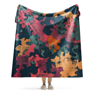 Camouflage Sherpa Blanket