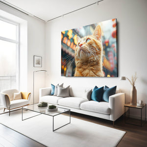 City Orange Cat Art   | MusaArtGallery™