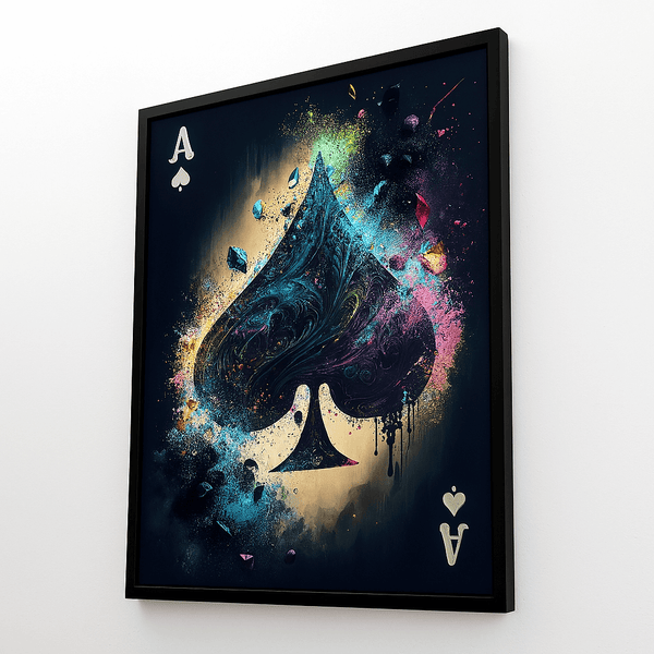 Colorful Ace of Spades Art