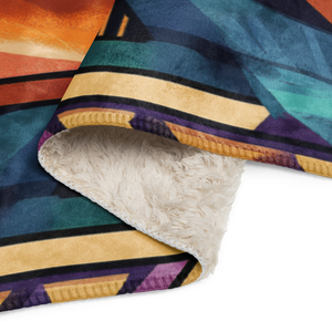 Cool Aztec Sherpa Blanket01