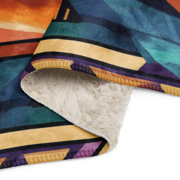 Cool Aztec Sherpa Blanket01