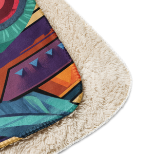 Cool Aztec Sherpa Blanket1