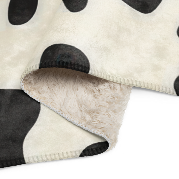 Cow Print Sherpa Blanket – Cozy, Fun, and Stylish