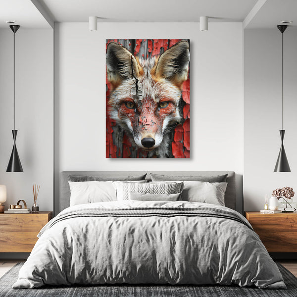 Crimson Gaze Fox Art | MusaArtGallery™